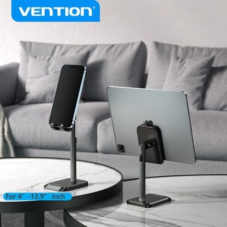 SOPORTE SMARTPHONE/TABLETS NEGRO 4"-12.9" VENTION SOPORTE SMARTPHONE/TABLETS NEGRO 4"-12.9" VENTION